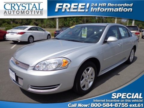 Silver Ice Metallic Chevrolet Impala LT.  Click to enlarge.
