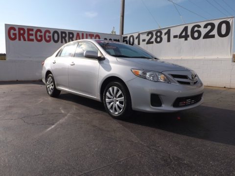 Classic Silver Metallic Toyota Corolla LE.  Click to enlarge.