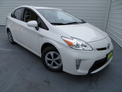 Blizzard White Pearl Toyota Prius Two Hybrid.  Click to enlarge.
