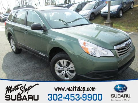 Cypress Green Pearl Subaru Outback 2.5i Wagon.  Click to enlarge.