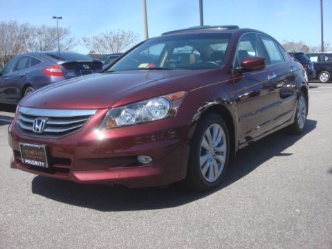 Basque Red Pearl Honda Accord EX-L V6 Sedan.  Click to enlarge.