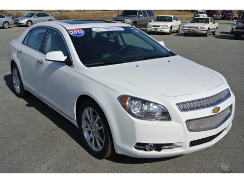 Summit White Chevrolet Malibu LTZ.  Click to enlarge.