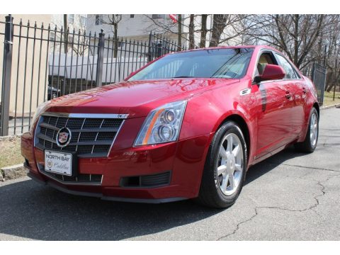 Crystal Red Cadillac CTS 4 AWD Sedan.  Click to enlarge.