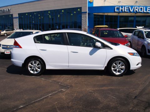 Spectrum White Pearl Honda Insight Hybrid EX.  Click to enlarge.