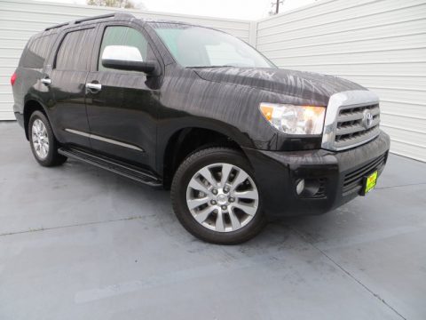 Black Toyota Sequoia Limited.  Click to enlarge.