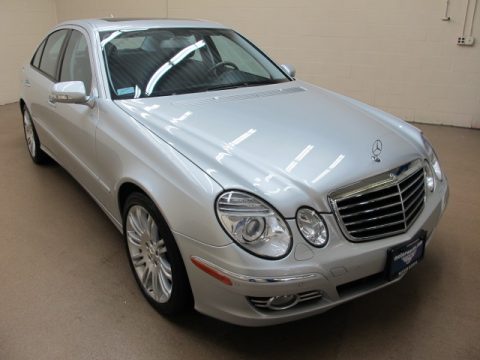 Iridium Silver Metallic Mercedes-Benz E 350 4Matic Sedan.  Click to enlarge.