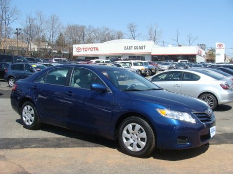 Blue Ribbon Metallic Toyota Camry LE.  Click to enlarge.