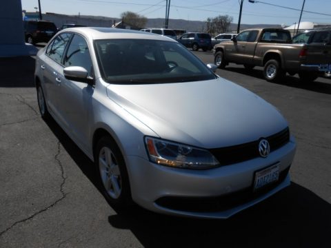 Reflex Silver Metallic Volkswagen Jetta TDI Sedan.  Click to enlarge.