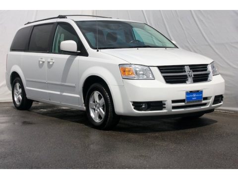 Stone White Dodge Grand Caravan SXT.  Click to enlarge.