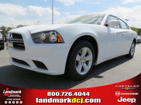 Bright White Dodge Charger SE.  Click to enlarge.