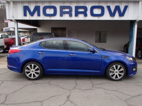 Corsa Blue Kia Optima SX.  Click to enlarge.