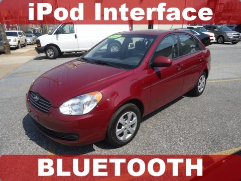 Wine Red Pearl Hyundai Accent GLS 4 Door.  Click to enlarge.
