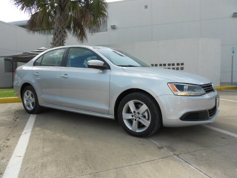 Reflex Silver Metallic Volkswagen Jetta TDI Sedan.  Click to enlarge.