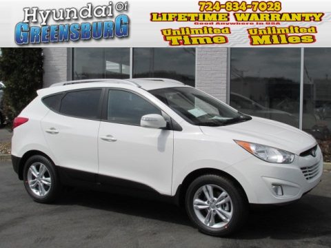 Cotton White Hyundai Tucson GLS AWD.  Click to enlarge.