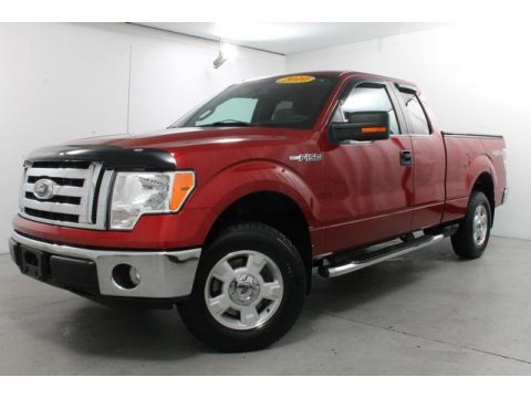 Red Candy Metallic Ford F150 XLT SuperCab 4x4.  Click to enlarge.