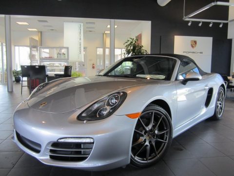 Platinum Silver Metallic Porsche Boxster .  Click to enlarge.
