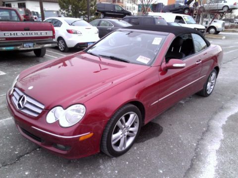 Storm Red Metallic Mercedes-Benz CLK 350 Cabriolet.  Click to enlarge.