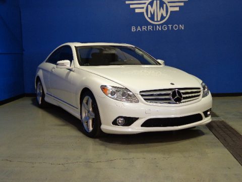 Diamond White Metallic Mercedes-Benz CL 550 4Matic.  Click to enlarge.