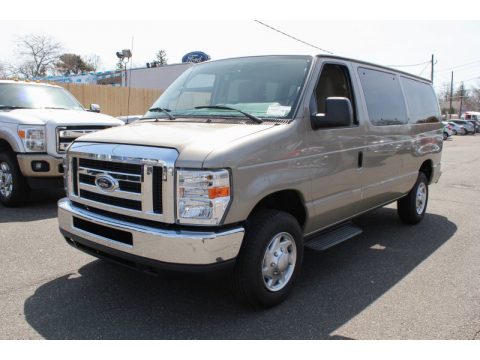 Pueblo Gold Metallic Ford E Series Van E350 XLT Passenger.  Click to enlarge.