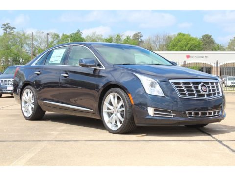 Sapphire Blue Metallic Cadillac XTS Premium FWD.  Click to enlarge.