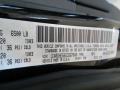 Dodge Color Code PXR Brilliant Black Crystal Pearl #11