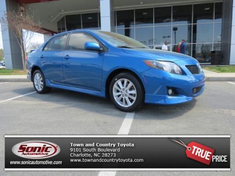 Blue Streak Metallic Toyota Corolla S.  Click to enlarge.