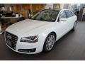 Front 3/4 View of 2014 Audi A8 L TDI quattro #3