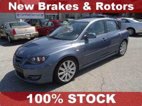 Cosmic Blue Mica Mazda MAZDA3 MAZDASPEED3 Grand Touring.  Click to enlarge.