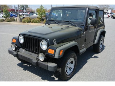 Black Jeep Wrangler Sport 4x4.  Click to enlarge.