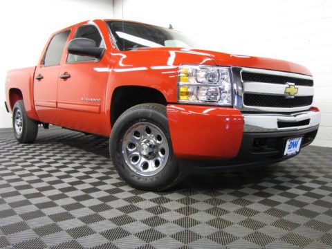 Victory Red Chevrolet Silverado 1500 LS Crew Cab 4x4.  Click to enlarge.