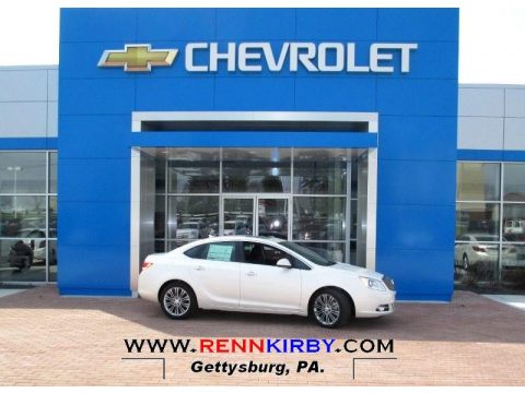 White Diamond Tricoat Buick Verano FWD.  Click to enlarge.