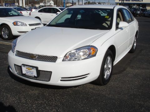 Summit White Chevrolet Impala LS.  Click to enlarge.