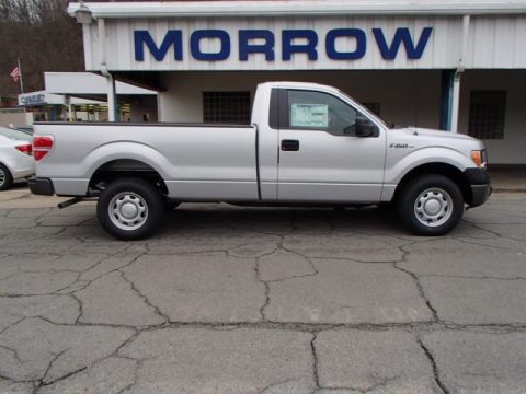 Ingot Silver Metallic Ford F150 XL Regular Cab.  Click to enlarge.