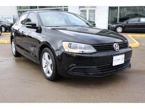 Black Volkswagen Jetta TDI Sedan.  Click to enlarge.