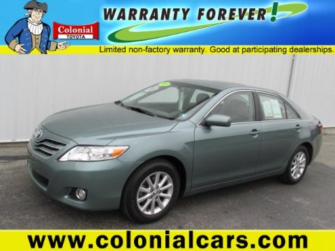 Aloe Green Metallic Toyota Camry XLE V6.  Click to enlarge.