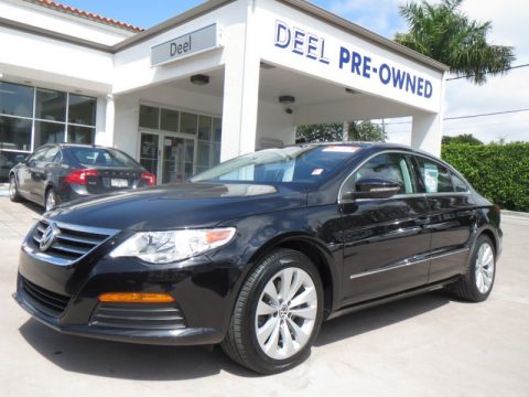 Deep Black Metallic Volkswagen CC Sport.  Click to enlarge.