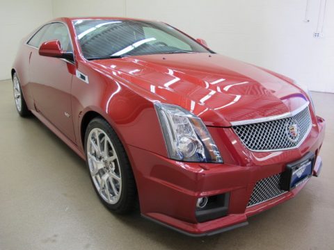 Crystal Red Tintcoat Cadillac CTS -V Coupe.  Click to enlarge.