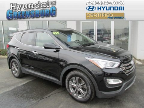 Twilight Black Hyundai Santa Fe Sport.  Click to enlarge.