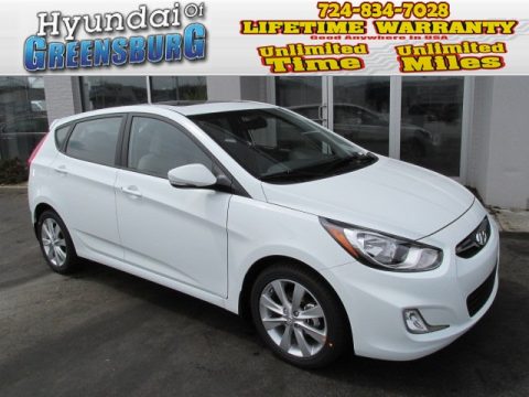 Century White Hyundai Accent SE 5 Door.  Click to enlarge.