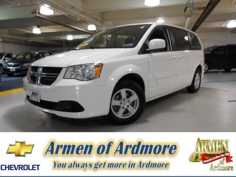 Stone White Dodge Grand Caravan SXT.  Click to enlarge.
