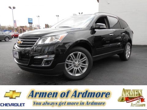Black Granite Metallic Chevrolet Traverse LT AWD.  Click to enlarge.
