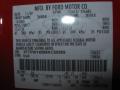 Ford Color Code E4 Bright Red #14