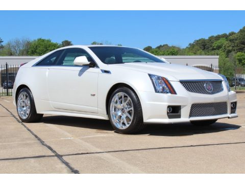 White Diamond Tricoat Cadillac CTS -V Coupe.  Click to enlarge.