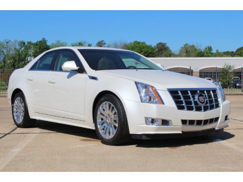 White Diamond Tricoat Cadillac CTS 3.6 Sedan.  Click to enlarge.