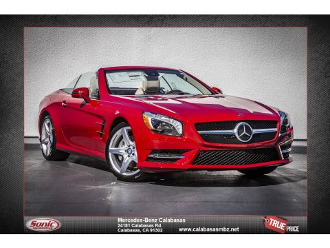 Mars Red Mercedes-Benz SL 550 Roadster.  Click to enlarge.
