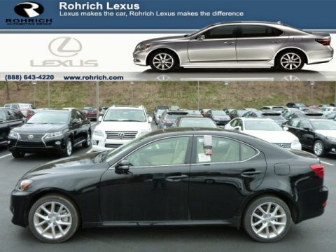 Obsidian Black Lexus IS 250 AWD.  Click to enlarge.