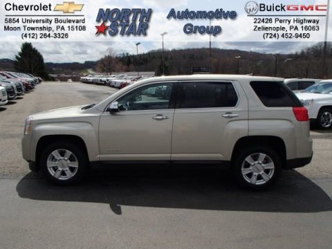 Champagne Silver Metallic GMC Terrain SLE AWD.  Click to enlarge.