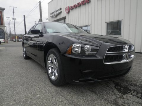 Pitch Black Dodge Charger SE.  Click to enlarge.