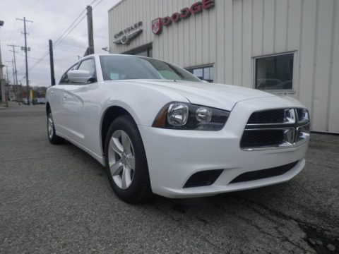 Bright White Dodge Charger SE.  Click to enlarge.