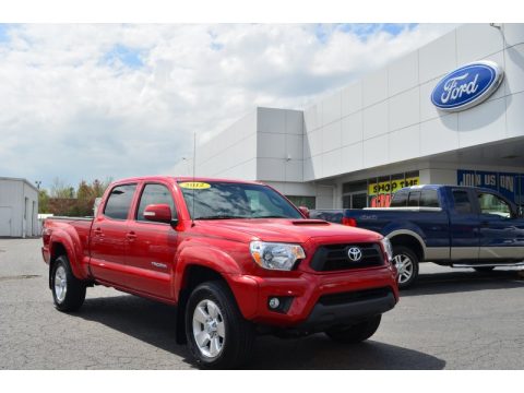 Barcelona Red Metallic Toyota Tacoma V6 TRD Sport Double Cab 4x4.  Click to enlarge.